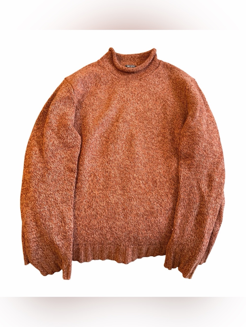 Todd Snyder Men's Turtleneck Sweater in Rust